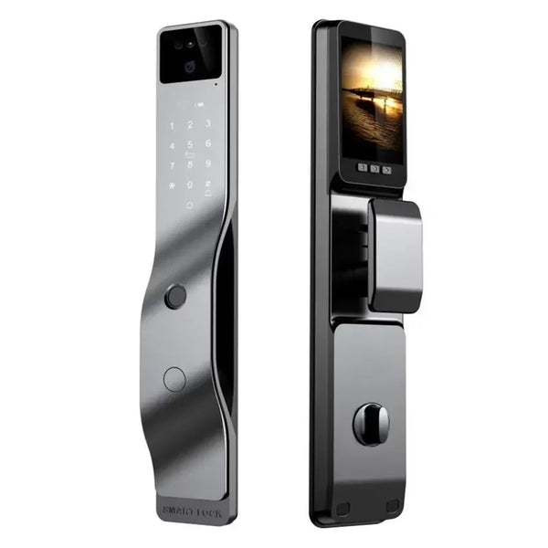 Smart Door Lock Built for Keyless Security, 3D Face Recognition, WiFi Camera, IP68 Waterproof, 8 Access Methods
