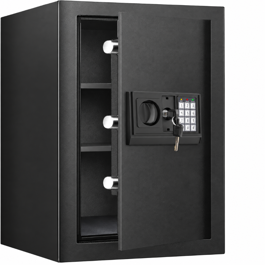 3.3 Cuft Large Home Safe, Digital Safe Box with Smart Alarm System