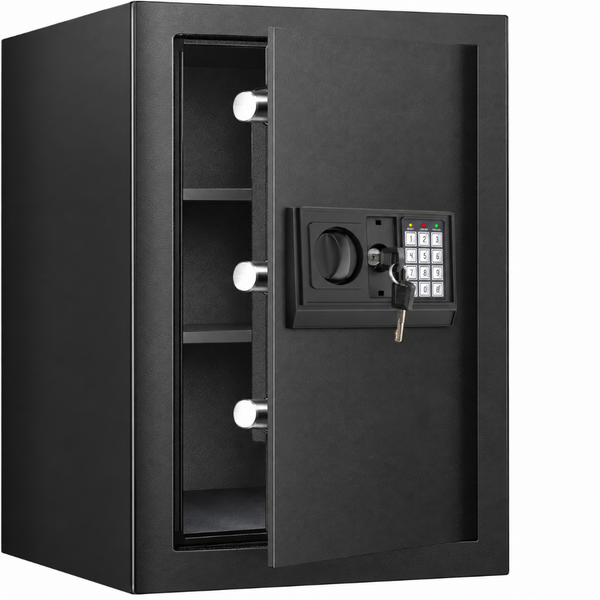 3.3 Cuft Large Home Safe, Digital Safe Box with Smart Alarm System
