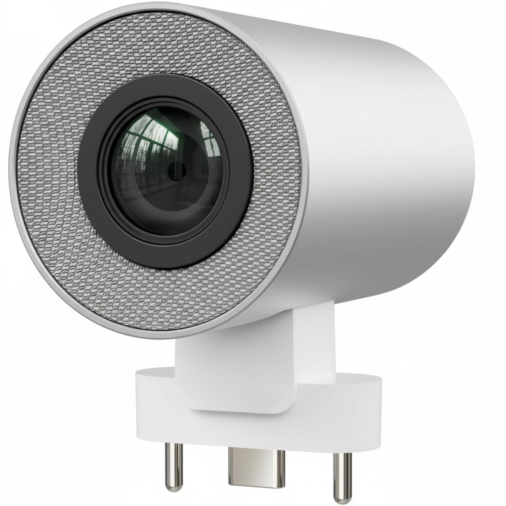 Conference Room Camera Built to Enhance Virtual Meetings, 4K Sensor, 142° Wide View, AI Tracking, 6-Mic Array