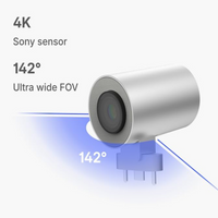Conference Room Camera Built to Enhance Virtual Meetings, 4K Sensor, 142° Wide View, AI Tracking, 6-Mic Array