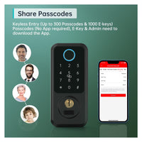 Finrprint Smart Door Lock G2 Keyless Entry Front Deadbolt Locks Digital Lock Waterproof Home Security ,Security Locking