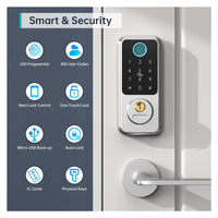 Finrprint Smart Door Lock G2 Keyless Entry Front Deadbolt Locks Digital Lock Waterproof Home Security ,Security Locking